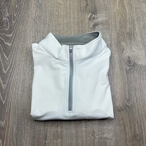 Peter Millar Perth Performance Quarter Zip Pullover White Mens Size L Large
